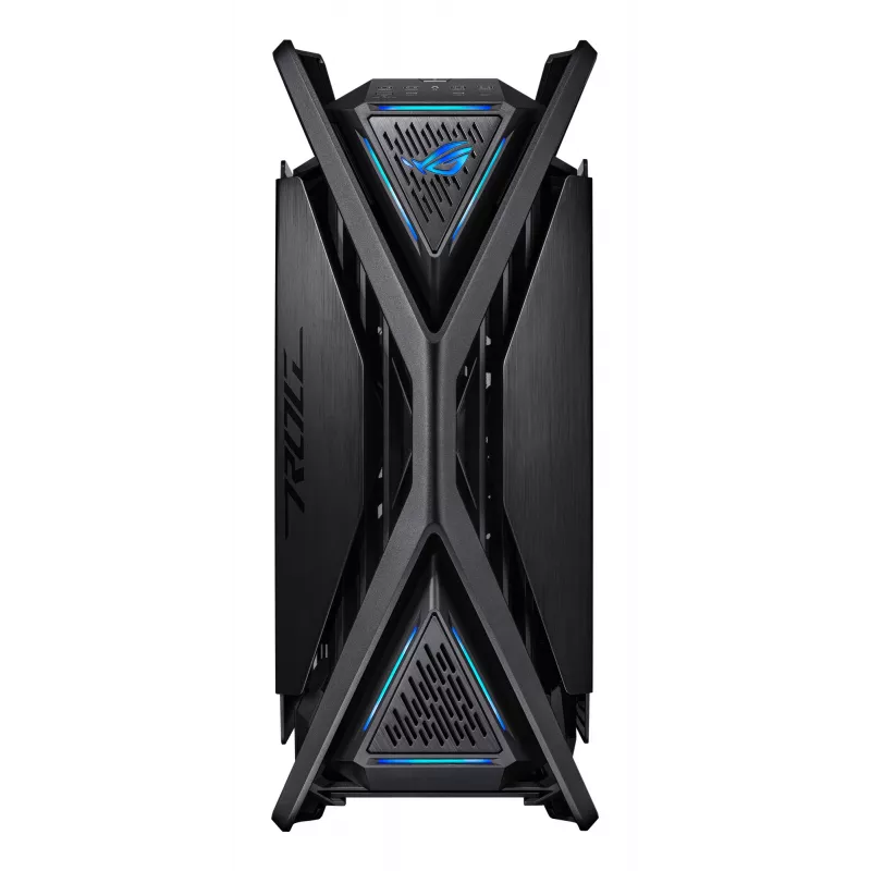 PC skriňa ASUS ROG Hyperion GR701 BTF Edition Tower — čierna, tvrdené sklo, podpora E-ATX/ATX/microATX, 46 cm GPU, horný radiátor 420 mm
