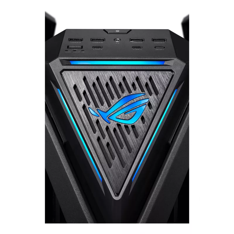 PC skriňa ASUS ROG Hyperion GR701 BTF Edition Tower — čierna, tvrdené sklo, podpora E-ATX/ATX/microATX, 46 cm GPU, horný radiátor 420 mm