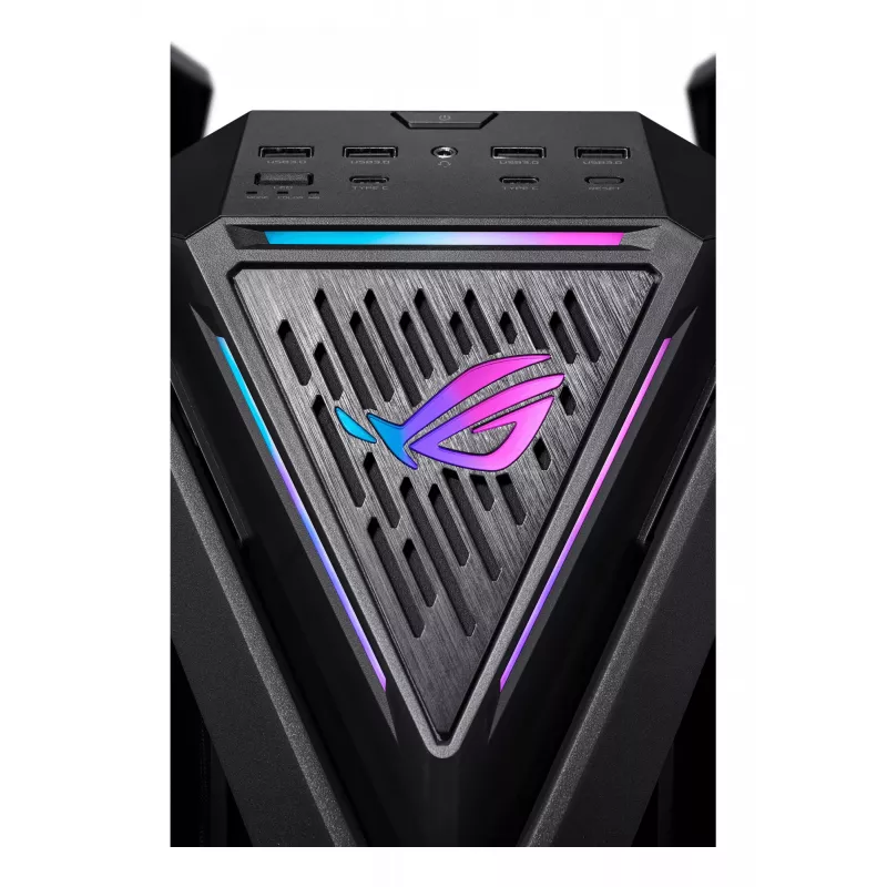 PC skriňa ASUS ROG Hyperion GR701 BTF Edition Tower — čierna, tvrdené sklo, podpora E-ATX/ATX/microATX, 46 cm GPU, horný radiátor 420 mm