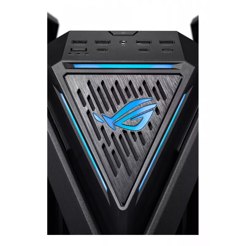 PC skriňa ASUS ROG Hyperion GR701 BTF Edition Tower — čierna, tvrdené sklo, podpora E-ATX/ATX/microATX, 46 cm GPU, horný radiátor 420 mm