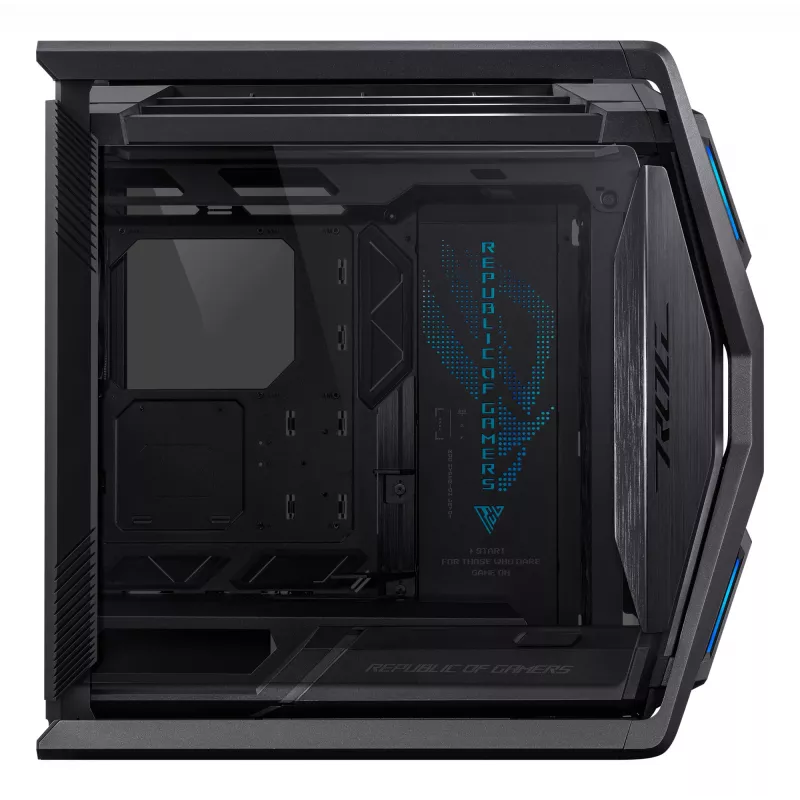 PC skriňa ASUS ROG Hyperion GR701 BTF Edition Tower — čierna, tvrdené sklo, podpora E-ATX/ATX/microATX, 46 cm GPU, horný radiátor 420 mm