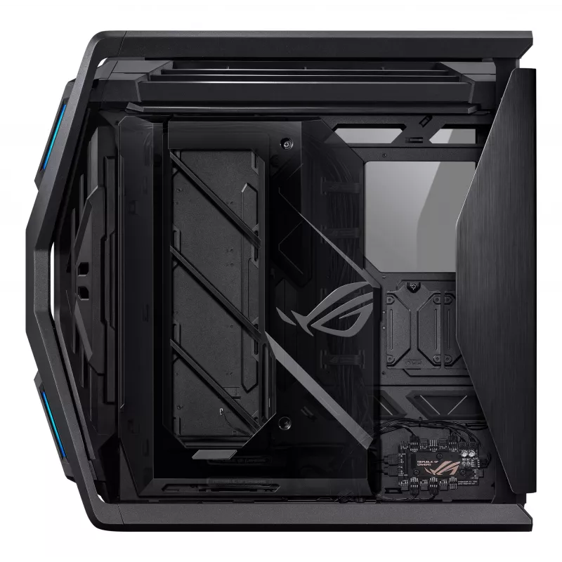 PC skriňa ASUS ROG Hyperion GR701 BTF Edition Tower — čierna, tvrdené sklo, podpora E-ATX/ATX/microATX, 46 cm GPU, horný radiátor 420 mm