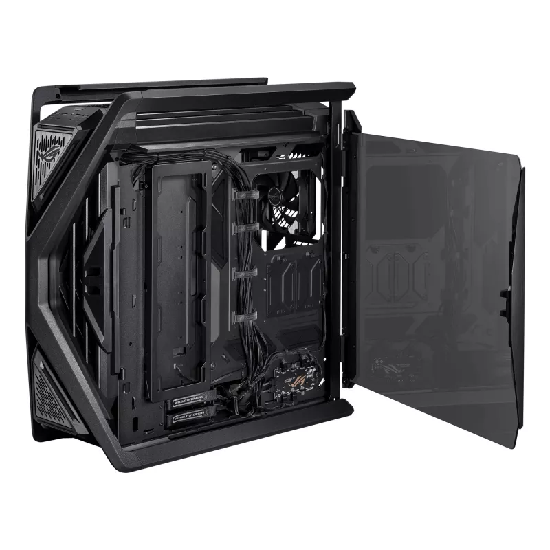 PC skriňa ASUS ROG Hyperion GR701 BTF Edition Tower — čierna, tvrdené sklo, podpora E-ATX/ATX/microATX, 46 cm GPU, horný radiátor 420 mm