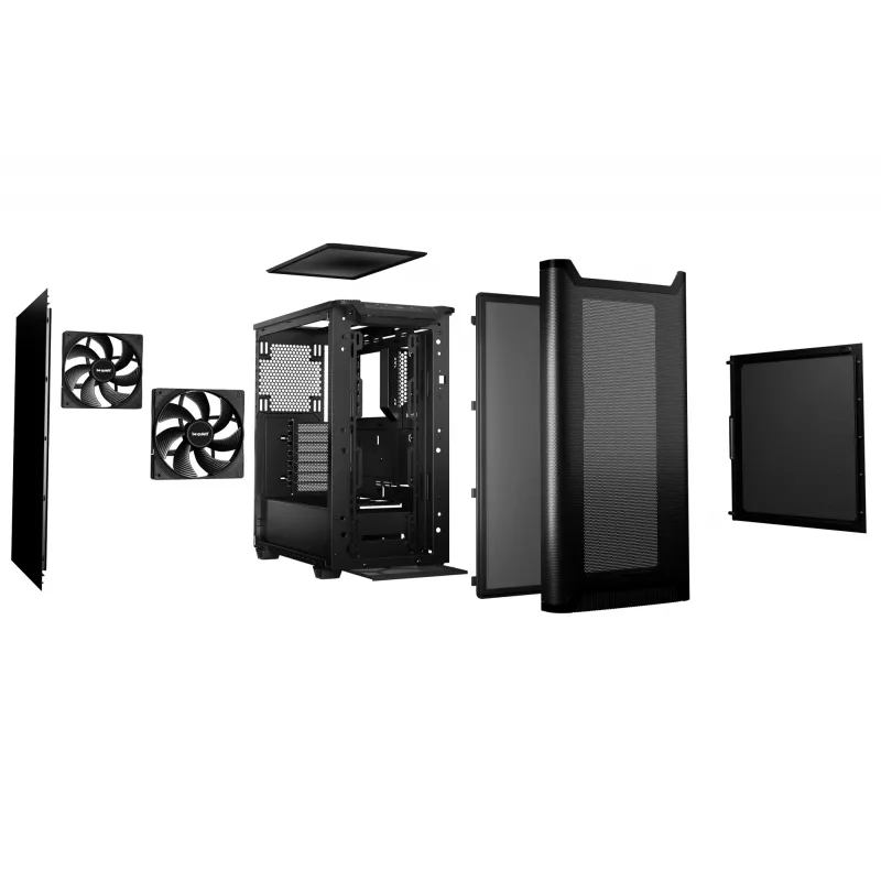 PC skriňa be quiet! PURE BASE 501 Airflow Midi Tower čierna