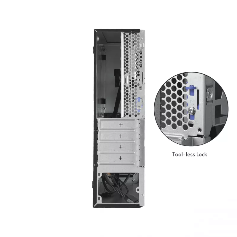 Chieftec UNI Series BE-10B-300 počítačová skriňa Small Form Factor, microATX/Mini-ITX, so zdrojom TFX 300 W v balení, 2x USB 3.2 Gen 1, 2x USB 2.0, čierna