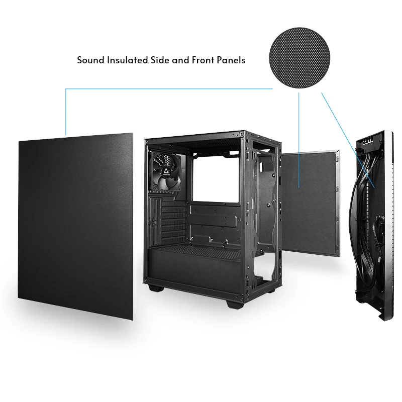 PC skriňa CHIEFTEC AS-01B-OP Full Tower ATX, podpora GPU do 320 mm, výška CPU chladiča 170 mm, 2×3,5 inch + 2×2,5 inch pozície, USB 3.2 Gen1