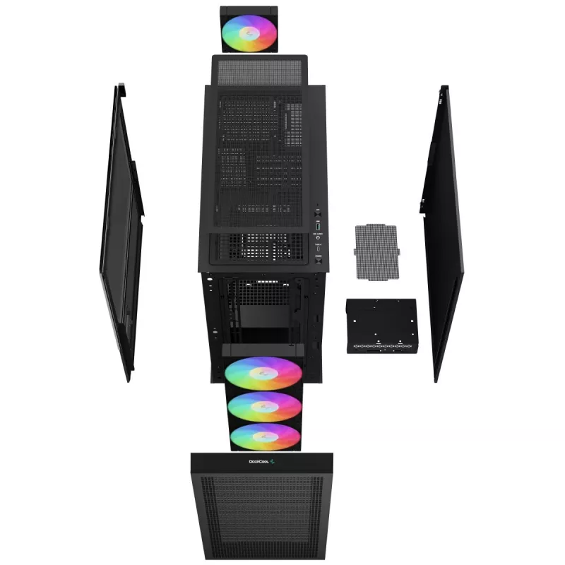 DEEPCOOL Ch560 Digital Midi Tower skriňa - čierna