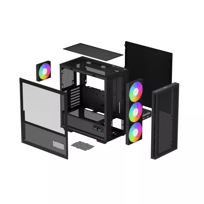 DEEPCOOL Ch560 Digital Midi Tower skriňa - čierna