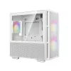 DeepCool CH360 počítačová skriňa Micro-ATX, tvrdené sklo, bez zdroja, biela