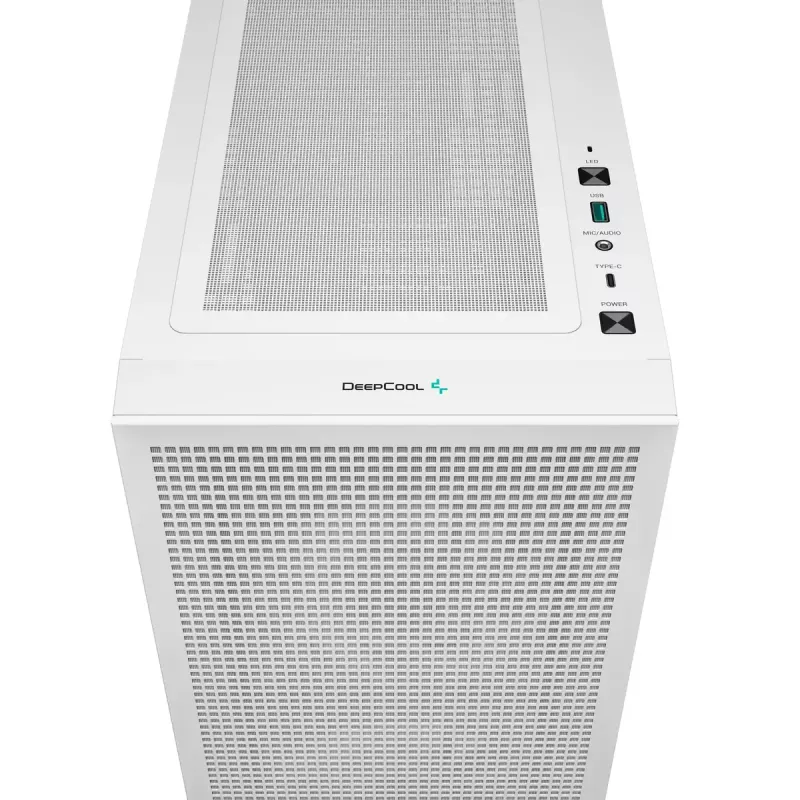 DeepCool CH360 počítačová skriňa Micro-ATX, tvrdené sklo, bez zdroja, biela