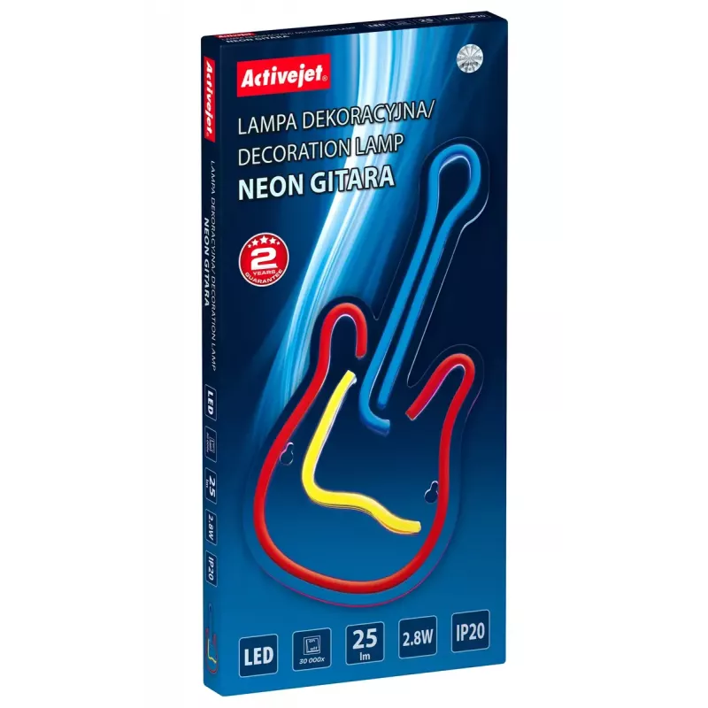 Neónové LED svietidlo Activejet AJE-NEON GUITAR