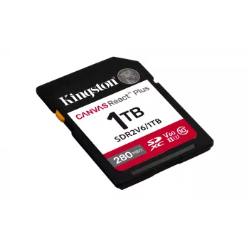 Kingston Technology 1TB Canvas React Plus SDXC UHS-II 280R/150W U3 V60 pre Full HD/4K
