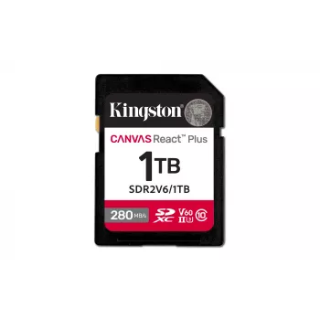 Kingston Technology 1TB Canvas React Plus SDXC UHS-II 280R/150W U3 V60 pre Full HD/4K
