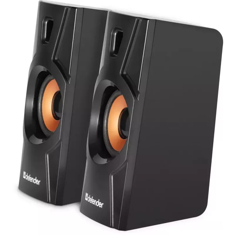 Káblový stolový reproduktor DEFENDER Aurora S8 — 2.0, 8 W RMS, napájanie USB, 3,5 mm, čierny