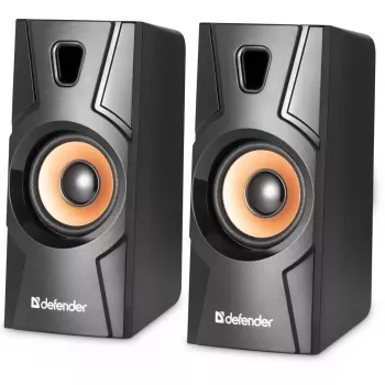 Káblový stolový reproduktor DEFENDER Aurora S8 — 2.0, 8 W RMS, napájanie USB, 3,5 mm, čierny