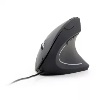 GEMBIRD optická myš MUS-ERGO-01 - ergonomická, 6 tlačidiel, koliesko, USB, čierna
