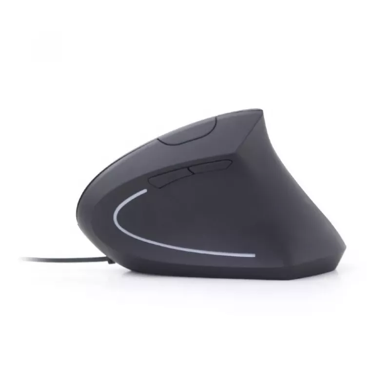 GEMBIRD optická myš MUS-ERGO-01 - ergonomická, 6 tlačidiel, koliesko, USB, čierna
