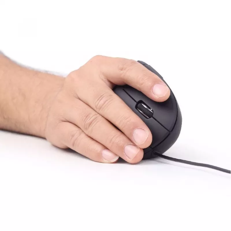 GEMBIRD optická myš MUS-ERGO-01 - ergonomická, 6 tlačidiel, koliesko, USB, čierna