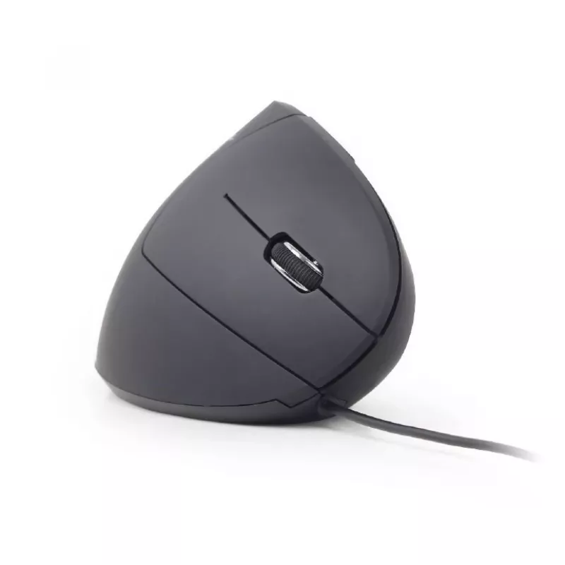 GEMBIRD optická myš MUS-ERGO-01 - ergonomická, 6 tlačidiel, koliesko, USB, čierna
