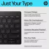 HP 350 kompaktná multi-device Bluetooth klávesnica, bezdrôtová, Bluetooth, mechanická, QWERTY, čierna