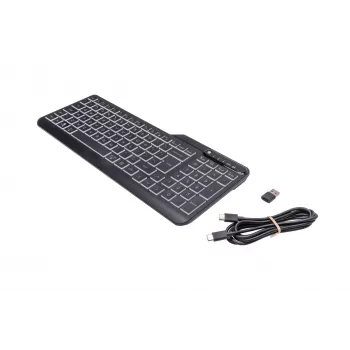 HP 400 podsvietená káblová klávesnica, plná veľkosť (100%), kábel, USB, mechanická, QWERTY, čierna