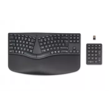 HP 960 ergonomická bezdrôtová klávesnica, plná veľkosť (100%), bezdrôtová, RF Wireless + Bluetooth, membránová, QWERTZ, čierna
