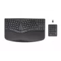HP 960 ergonomická bezdrôtová klávesnica, plná veľkosť (100%), bezdrôtová, RF Wireless + Bluetooth, membránová, QWERTZ, čierna