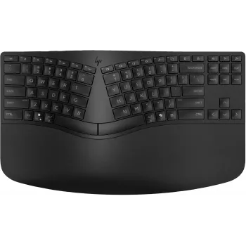 HP 965 ergonomická bezdrôtová klávesnica, plná veľkosť (100%), bezdrôtová, RF Wireless + Bluetooth, membránová, QWERTY, čierna