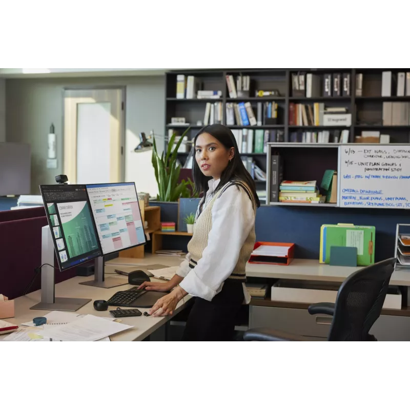 HP 965 ergonomická bezdrôtová klávesnica, plná veľkosť (100%), bezdrôtová, RF Wireless + Bluetooth, membránová, QWERTY, čierna
