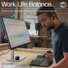 HP 965 ergonomická bezdrôtová klávesnica, plná veľkosť (100%), bezdrôtová, RF Wireless + Bluetooth, membránová, QWERTY, čierna