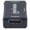 AV opakovač Manhattan HDMI opakovač 4K@60Hz, 1xHDMI vstup/výstup, 600 MHz šírka pásma, až 40 m, Micro-USB napájanie, čierny