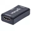 AV opakovač Manhattan HDMI opakovač 4K@60Hz, 1xHDMI vstup/výstup, 600 MHz šírka pásma, až 40 m, Micro-USB napájanie, čierny