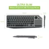 Techly ICTB9801TB klávesnica univerzálna RF Wireless + Bluetooth QWERTY US English čierna