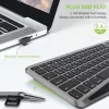 Techly ICTB9801TB klávesnica univerzálna RF Wireless + Bluetooth QWERTY US English čierna
