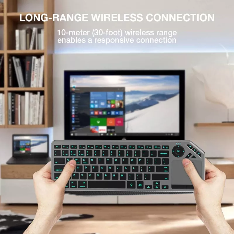 Techly ICTB9801TB klávesnica univerzálna RF Wireless + Bluetooth QWERTY US English čierna