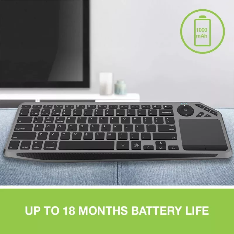 Techly ICTB9801TB klávesnica univerzálna RF Wireless + Bluetooth QWERTY US English čierna