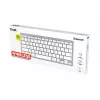 Trust 24651 bezdrôtová QWERTY US English klávesnica, strieborná