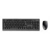 Bezdrôtová sada klávesnice a myši TRUST Primo — Full-Size QWERTY US-anglická klávesnica, RF USB-A prijímač, 1200 DPI optická myš, čierna