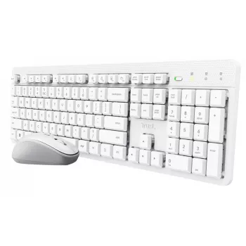 Trust Ody II klávesnica myš v cene Home/Office RF Wireless QWERTY US-anglická biela