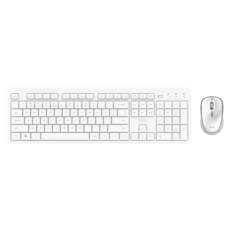 Trust Ody II klávesnica myš v cene Home/Office RF Wireless QWERTY US-anglická biela