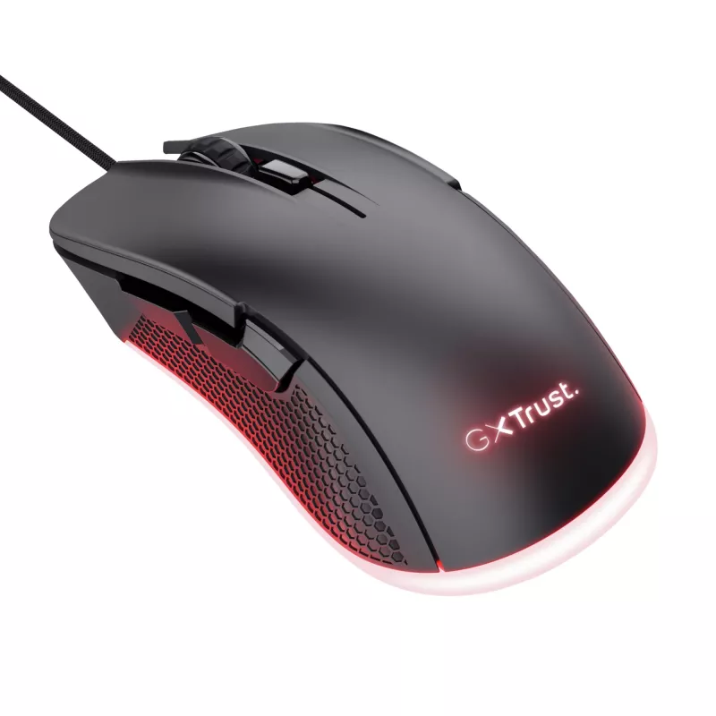 Trust GXT 922 YBAR gaming myš pre pravákov, USB Type-A, optická, 7200 DPI