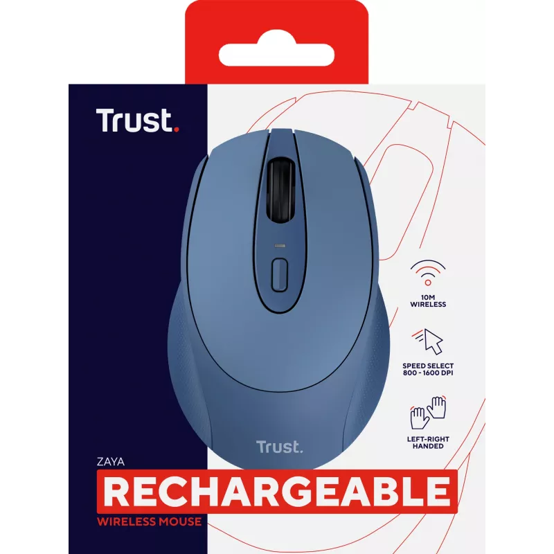 Trust Zaya myš kancelária obojručná RF Wireless optická 1600 DPI
