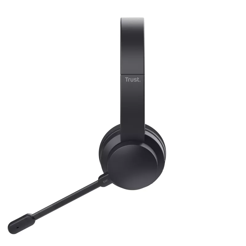 Trust Ayda headset káblový a bezdrôtový s hlavovým mostom hovory/hudba USB-C Bluetooth čierna