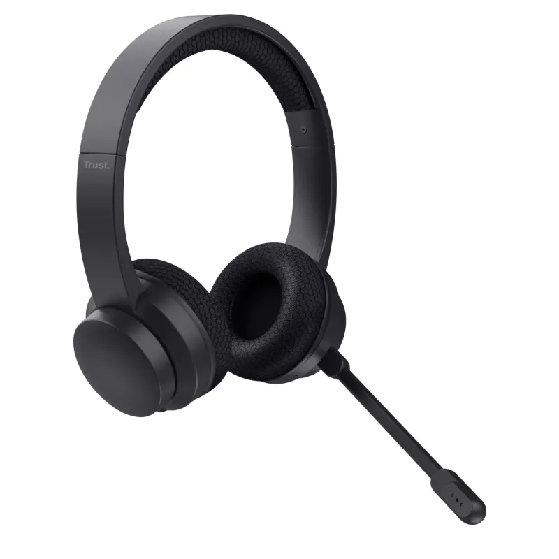 Trust Ayda headset káblový a bezdrôtový s hlavovým mostom hovory/hudba USB-C Bluetooth čierna