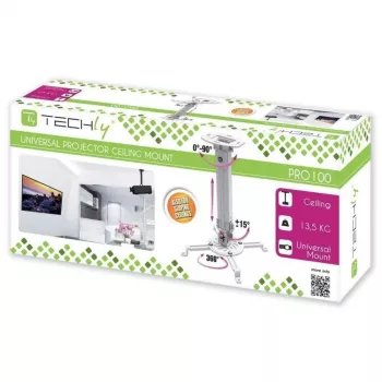 Techly predlžovací stropný držiak projektora 380-580 mm strieborný ICA-PM 18S
