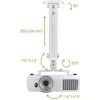 Techly predlžovací stropný držiak projektora 380-580 mm strieborný ICA-PM 18S