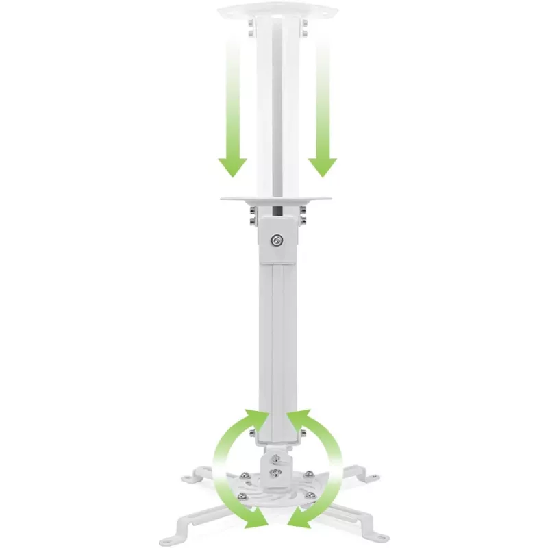 Techly predlžovací stropný držiak projektora 380-580 mm strieborný ICA-PM 18S