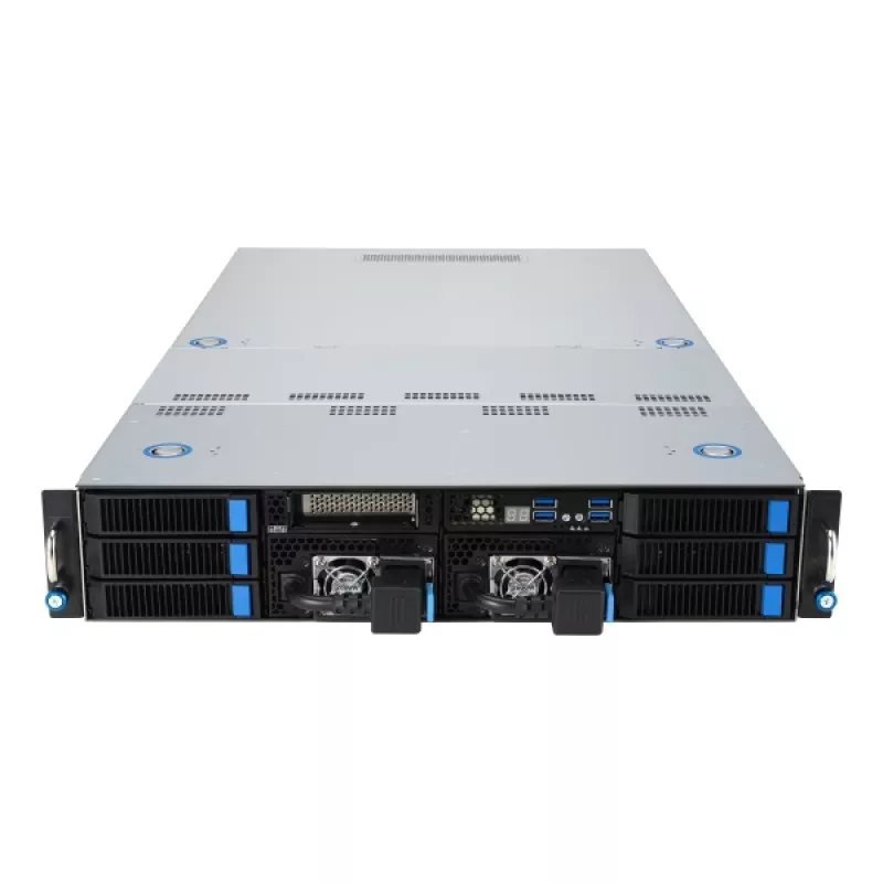 ASUS 90SF0251-M004X0 serverový barebone Intel C741 rack (2U) čierny, oceľ