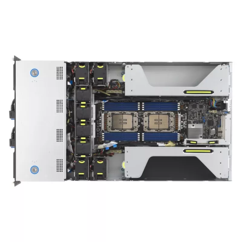 ASUS 90SF0251-M004X0 serverový barebone Intel C741 rack (2U) čierny, oceľ