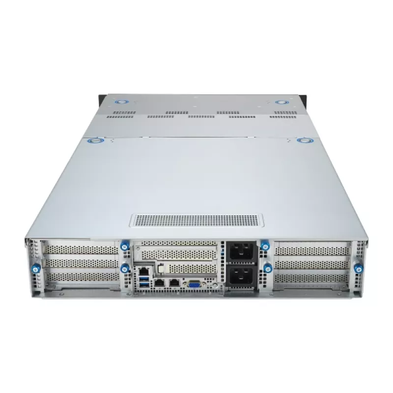 ASUS 90SF0251-M004X0 serverový barebone Intel C741 rack (2U) čierny, oceľ